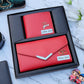 Acura Personalized Leather Wallet Combo for Couples – Box Packed Gift Set