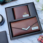 Acura Personalized Leather Wallet Combo for Couples – Box Packed Gift Set