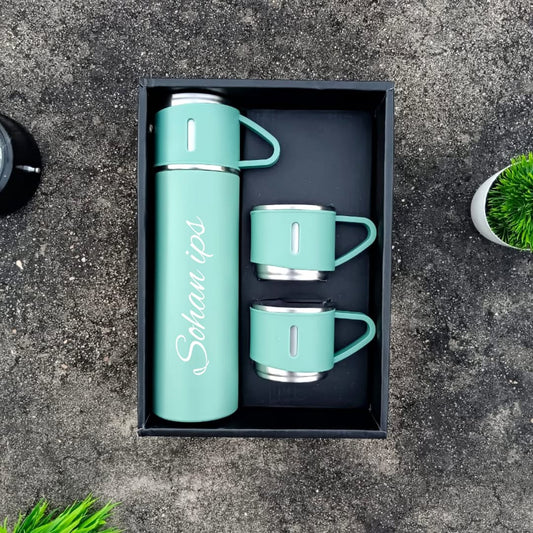 🔥❄️ Personalized Hot & Cold Flask with Cup Combo – 500ML