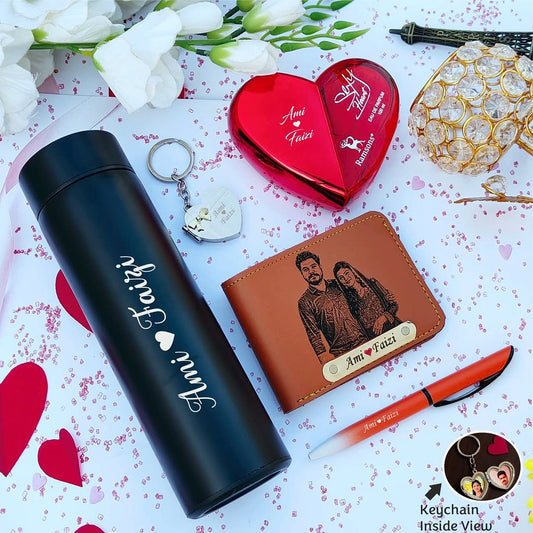 🖋️ Personalized Sketch Wallet Gift Hamper – Premium 5-in-1 Combo