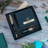 Mini Essential Hamper for Him – Custom Wallet, Pen & Keychain Gift Set