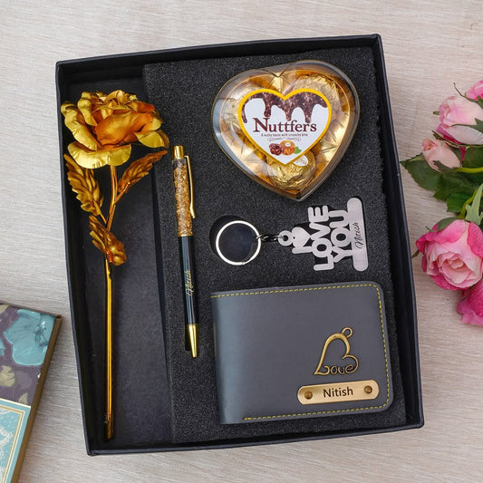 ❤️ Custom Heart Chocolate Gift Combo – Premium Valentine’s Set