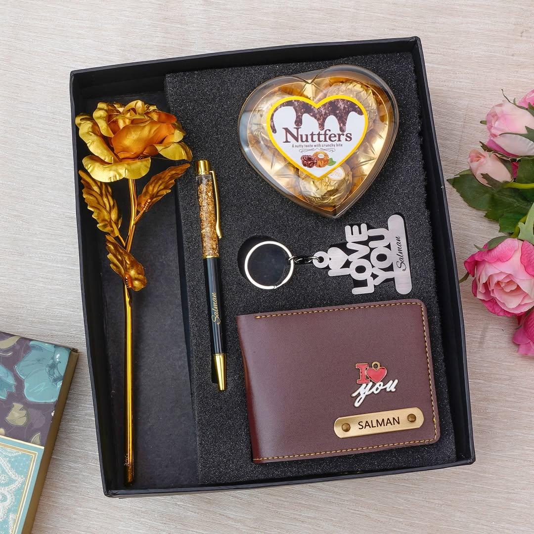 ❤️ Custom Heart Chocolate Gift Combo – Premium Valentine’s Set