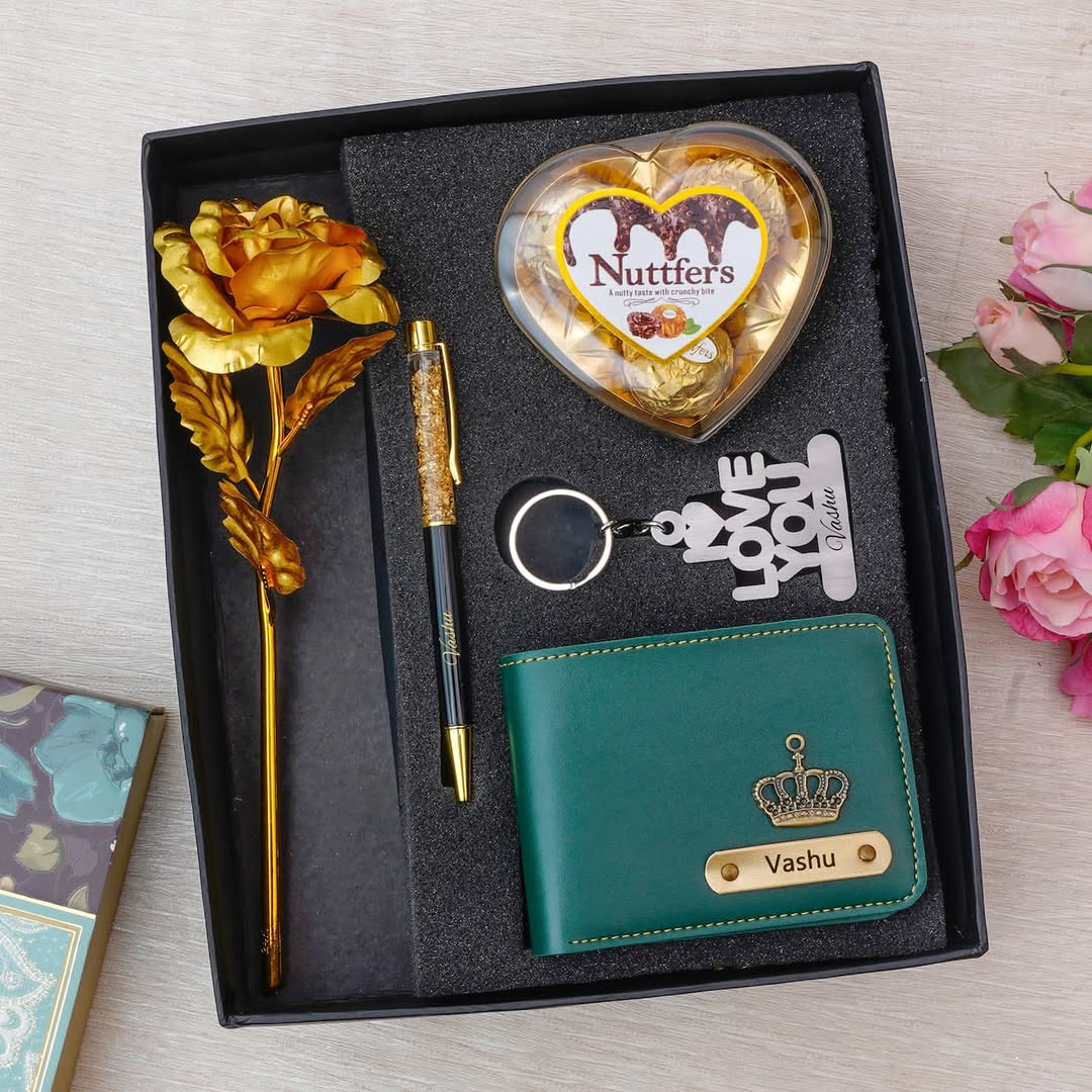 ❤️ Custom Heart Chocolate Gift Combo – Premium Valentine’s Set